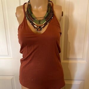 Halter with built in necklace!Moda international szL